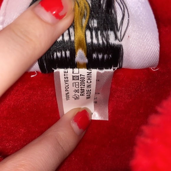 Emerson Street Nebraska Cornhuskers Red Fuzzy Soft Full Zip Jacket Size 1X - Picture 5 of 6